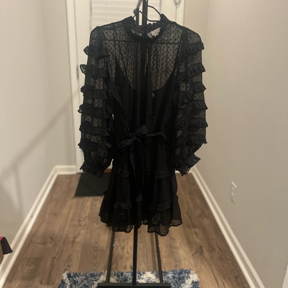 Cleobella Lacey Mini Dress - Black - Picture 4 of 14